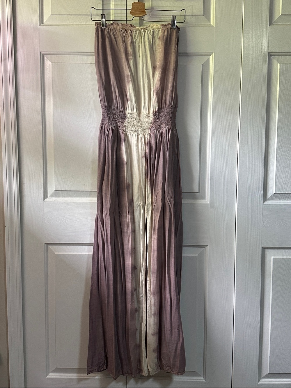 Aakaa Strapless Tie-Dye Maxi Dress Size Small